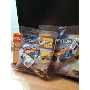 2 Packs Of Lego Creator 55 Pieces Each Mini Convertible Monster Truck